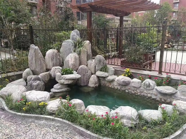 方正家庭庭院水景设计